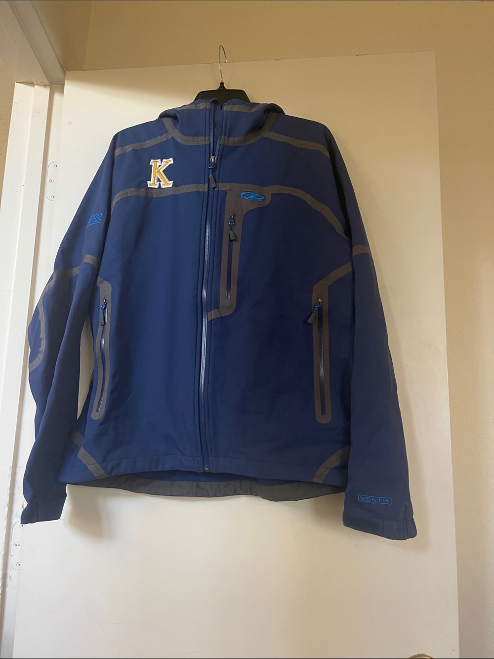 Outdoor Research Navy Blue KELSO BasketballPerformance Jacket with Hood- Large